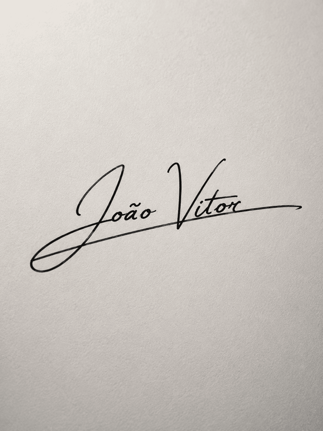 Exemplo de assinatura personalizada elegante