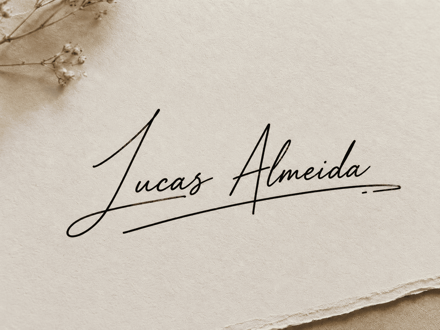 Terceiro exemplo de assinatura personalizada
